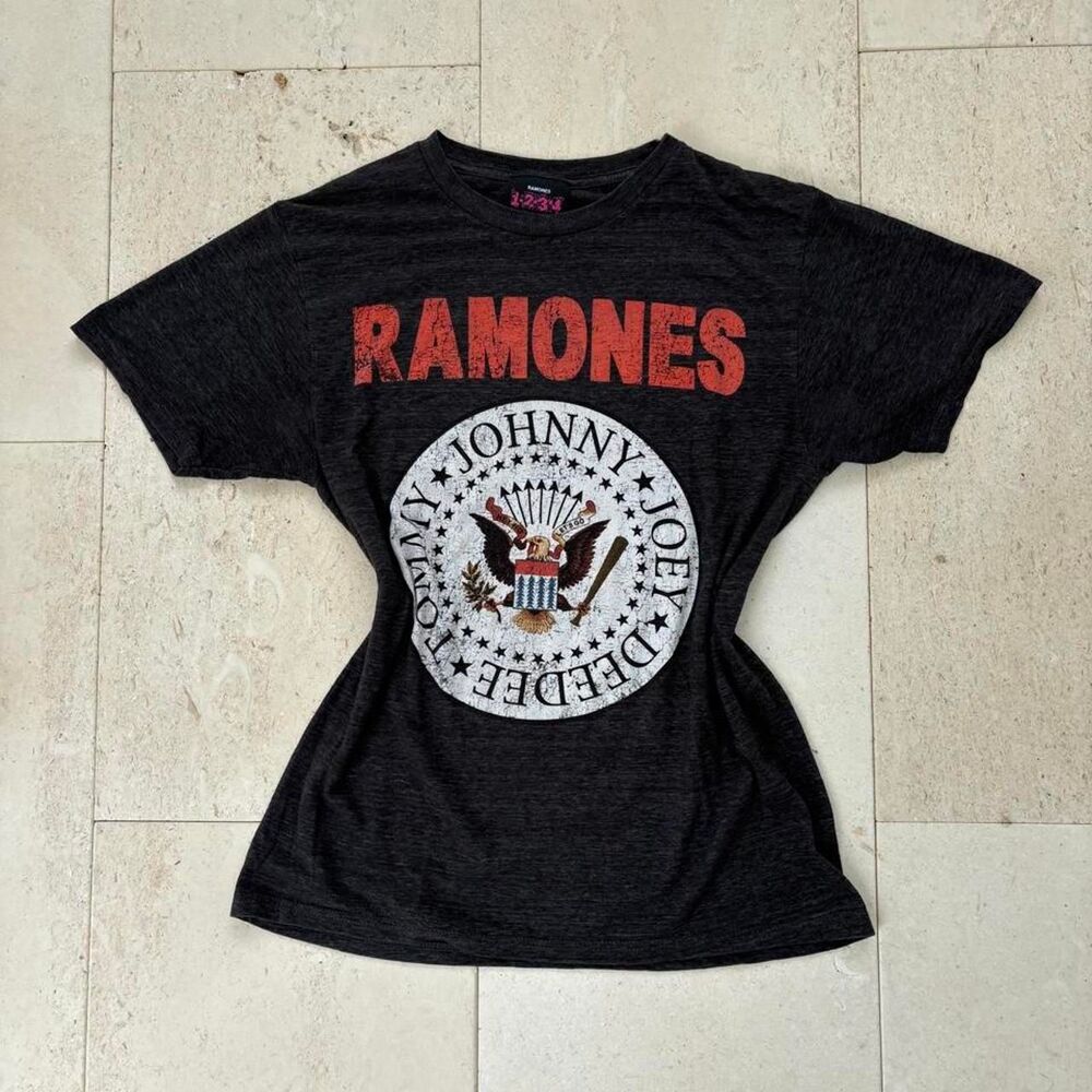 Y2K Ramones Women Graphic Band Tee